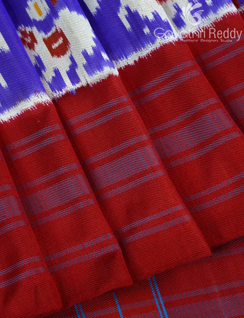 PURE TWILL IKKAT PATTU-IP779 - Image 4