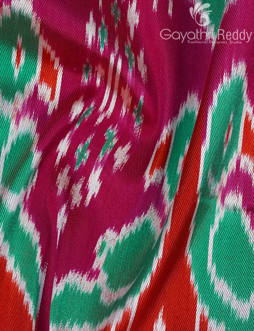 PURE TWILL IKKAT PATTU-IP780 - Image 5