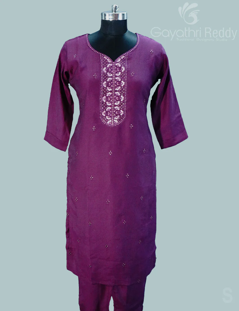 READYMADE DRESS SET(3PC)-KDS1146 - Image 2