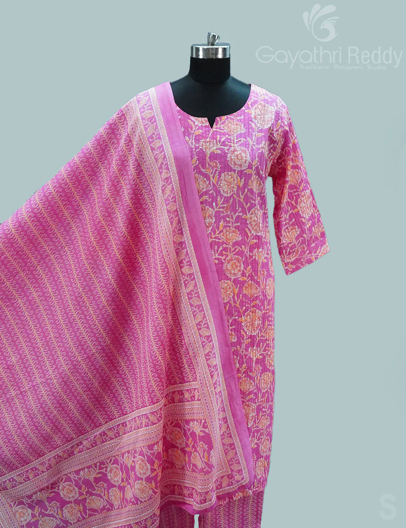 READYMADE DRESS SET(3PC)-KDS1147