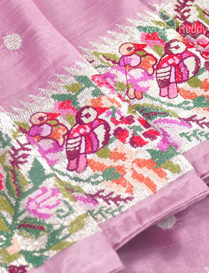 SEMI DUPION SILK SAREE-SDS108 - Image 5