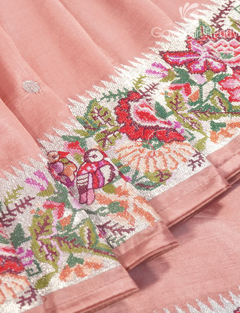 SEMI DUPION SILK SAREE-SDS113 - Image 5