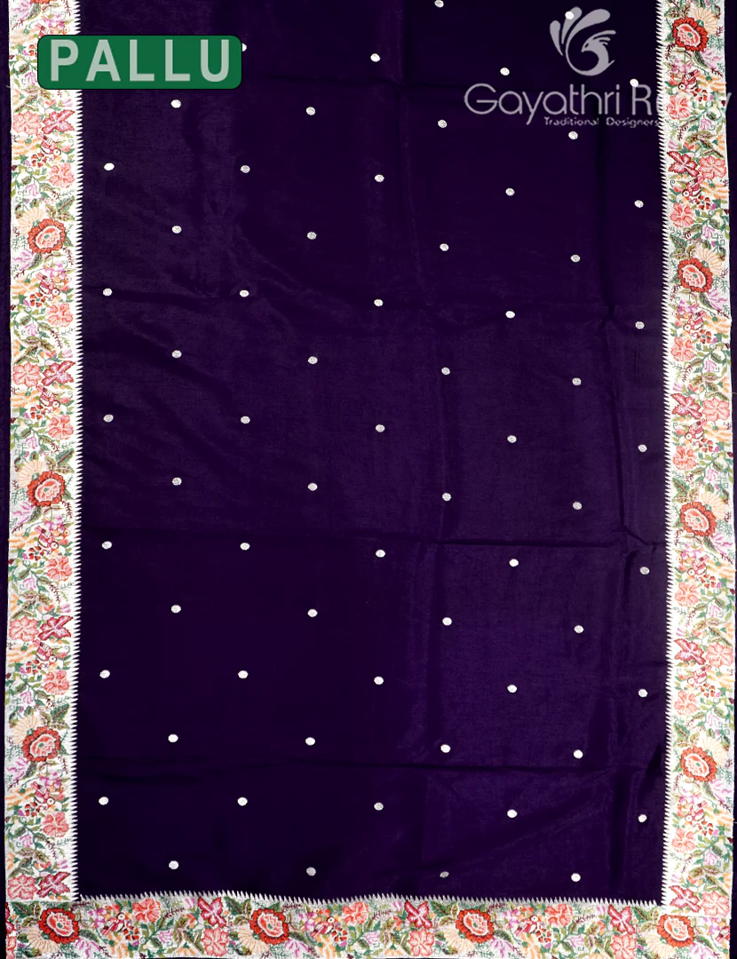 SEMI DUPION SILK SAREE-SDS118 - Image 3