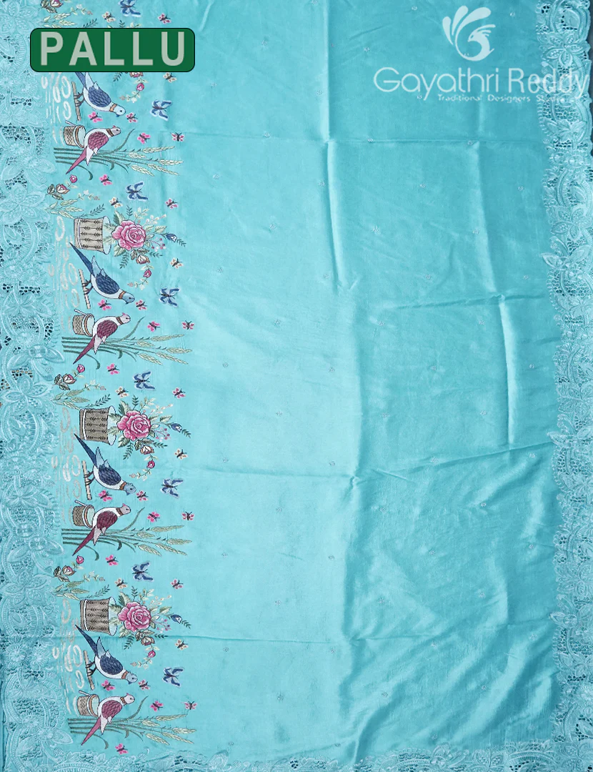 SEMI DUPION SILK SAREE-SDS122 - Image 3