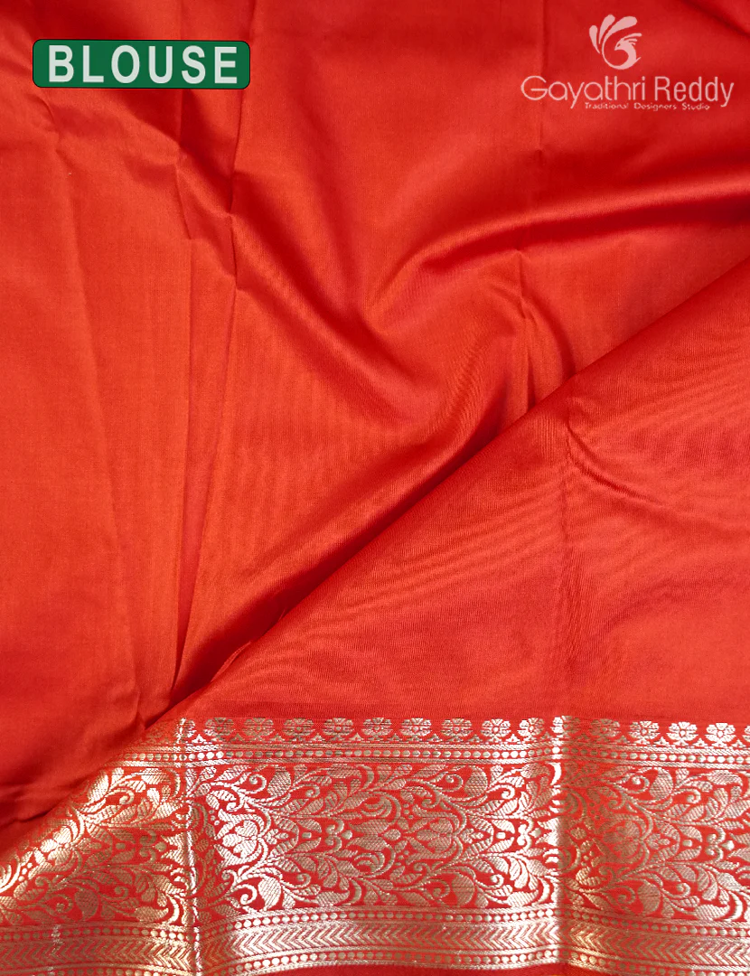 SEMI KATAN SAREE-SKN124 - Image 3