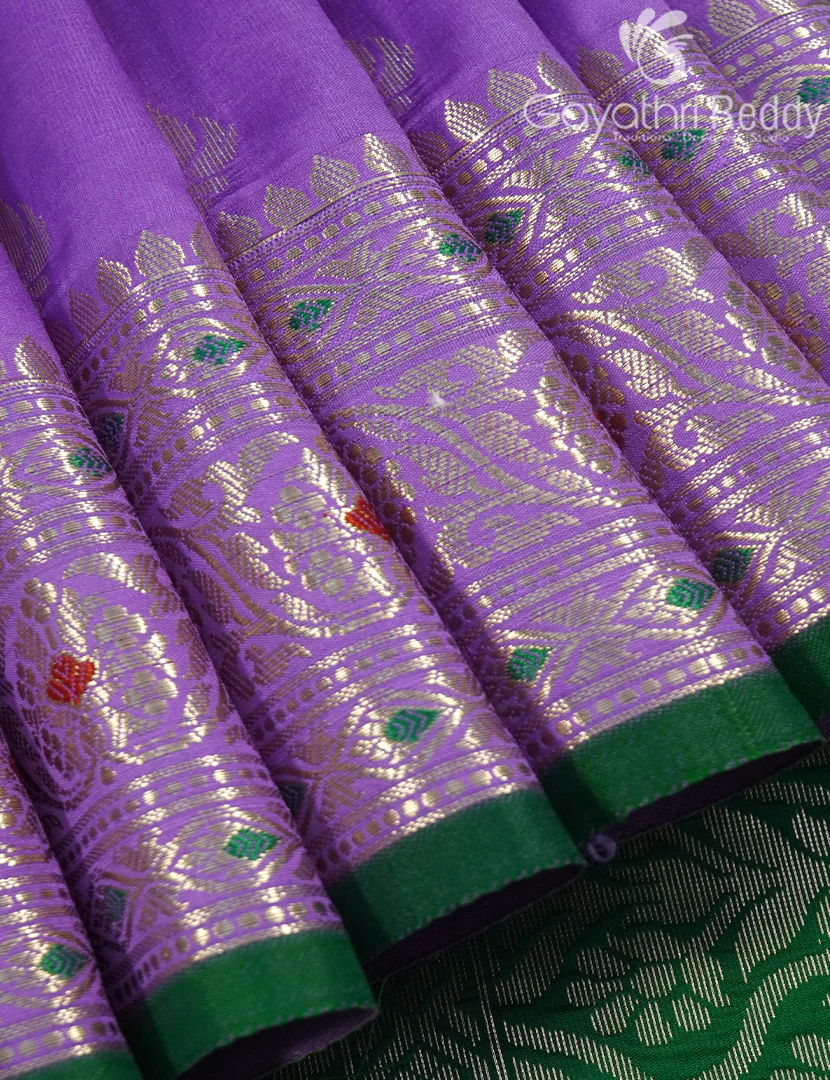 SEMI KATAN SAREE-SKN129 - Image 4