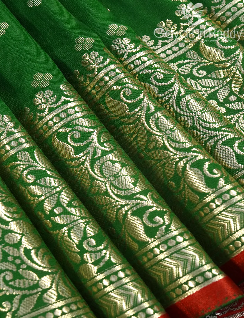 SEMI KATAN SAREE-SKN134 - Image 4