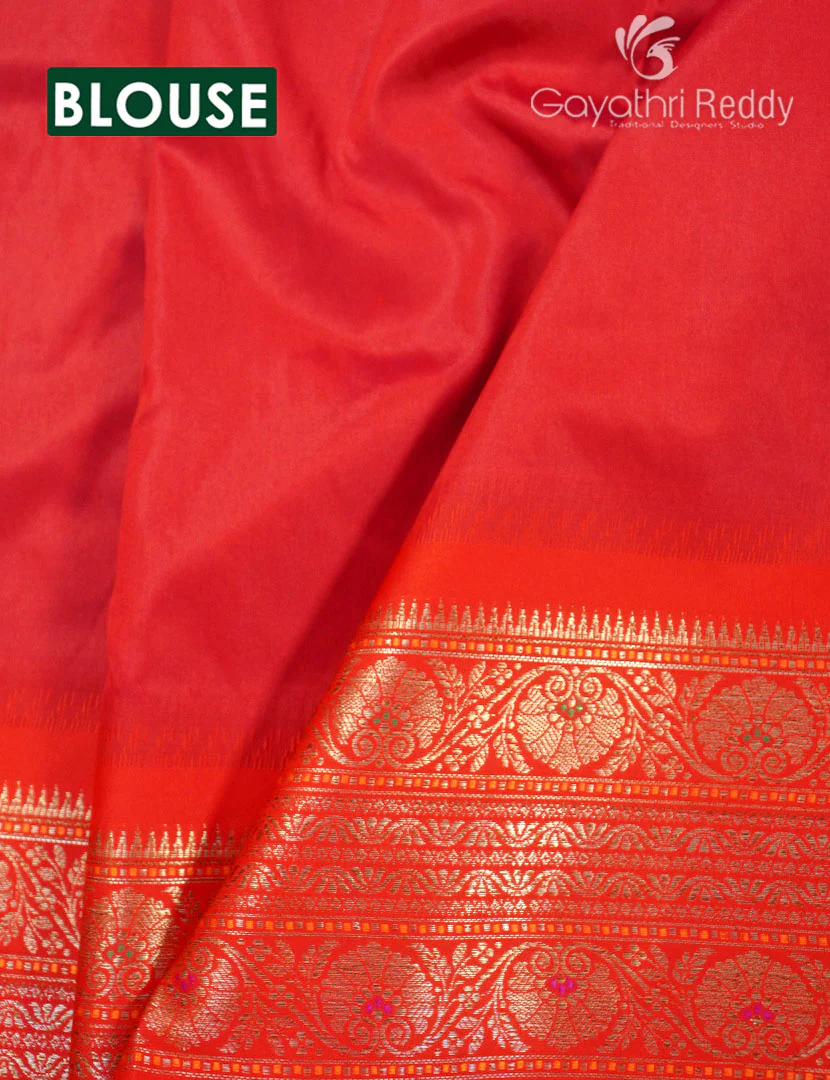 SEMI KATAN SAREE-SKN166 - Image 3