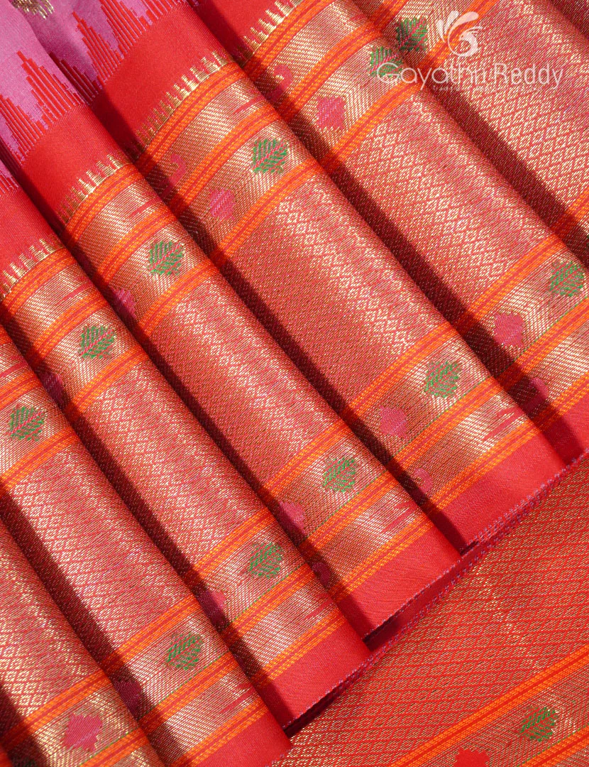 SEMI KATAN SAREE-SKN168 - Image 4