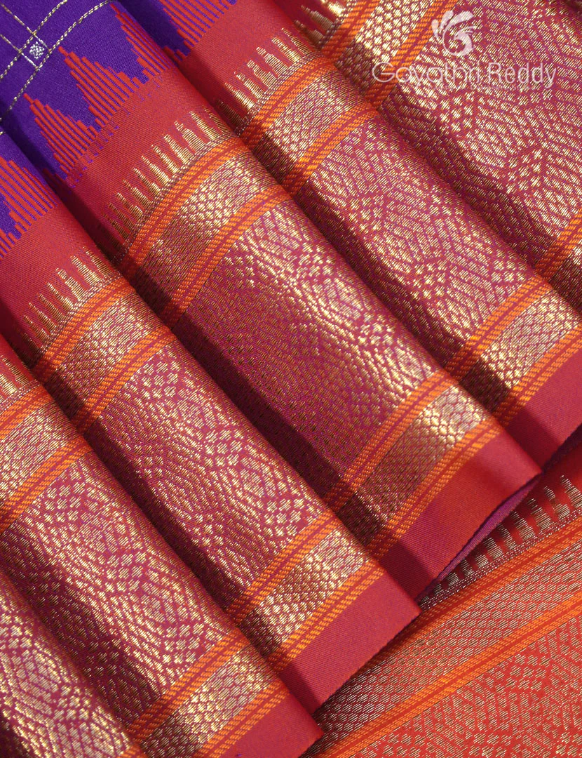 SEMI KATAN SAREE-SKN174 - Image 4