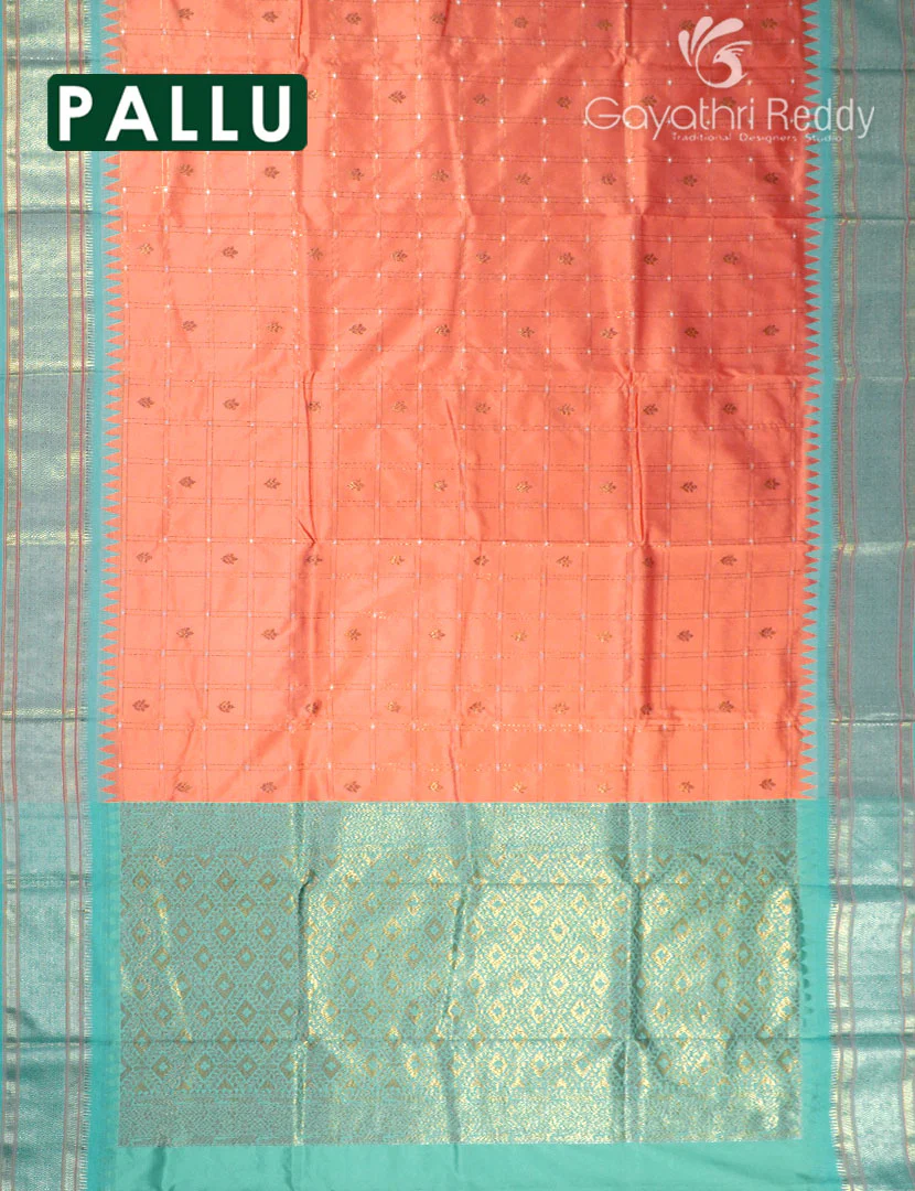 SEMI KATAN SAREE-SKN176 - Image 2