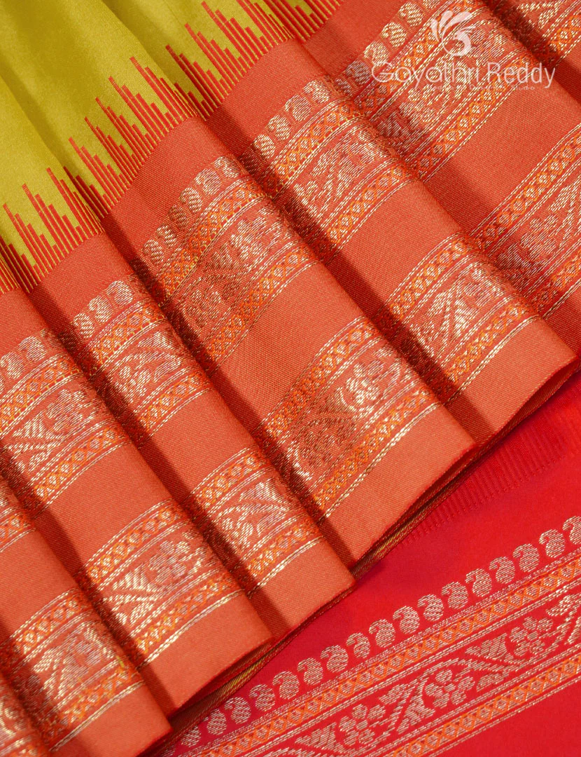SEMI KATAN SAREE-SKN179 - Image 4