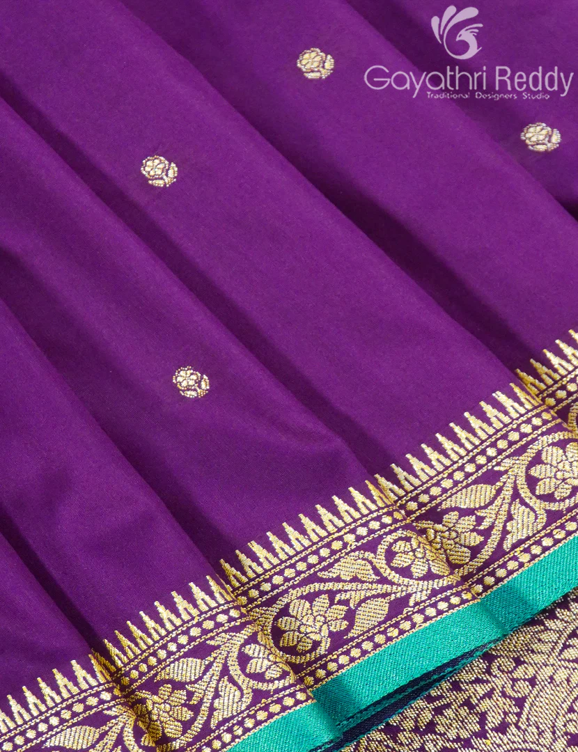 SEMI KATAN SAREE-SKN195 - Image 4