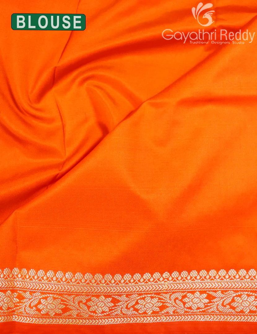SEMI KATAN SAREE-SKN196 - Image 3