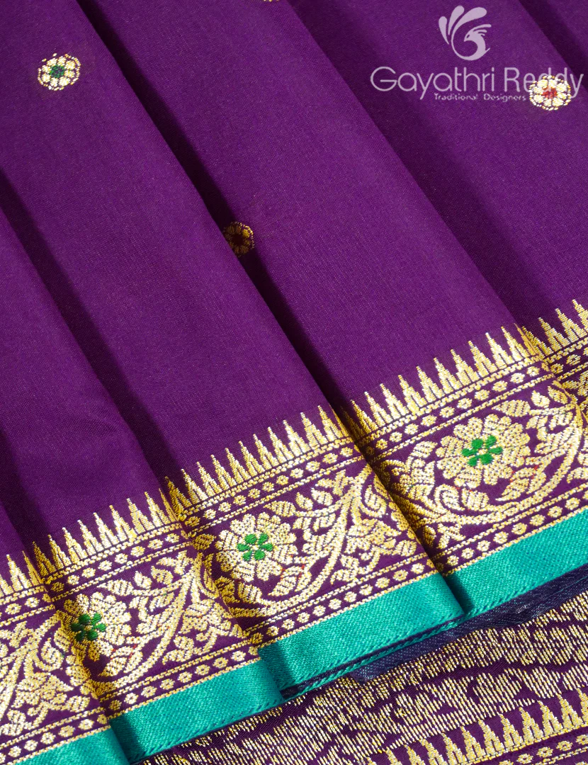 SEMI KATAN SAREE-SKN217 - Image 4