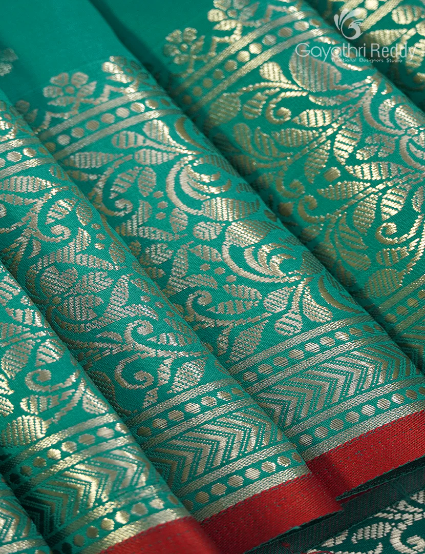 SEMI KATAN SAREE-SKN94 - Image 4