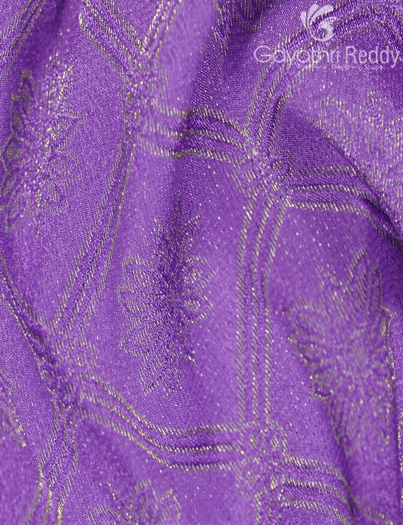 SEMI MYSORE CREPE SAREE-SMC310 - Image 5