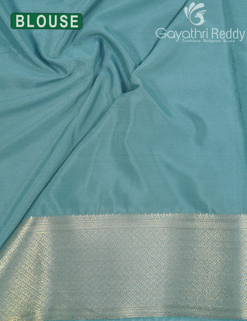 SEMI MYSORE CREPE SAREE-SMC313 - Image 3