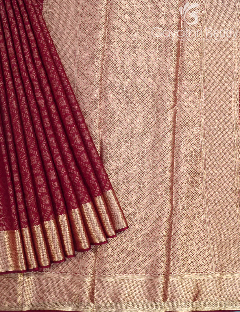 SEMI MYSORE CREPE SAREE-SMC314