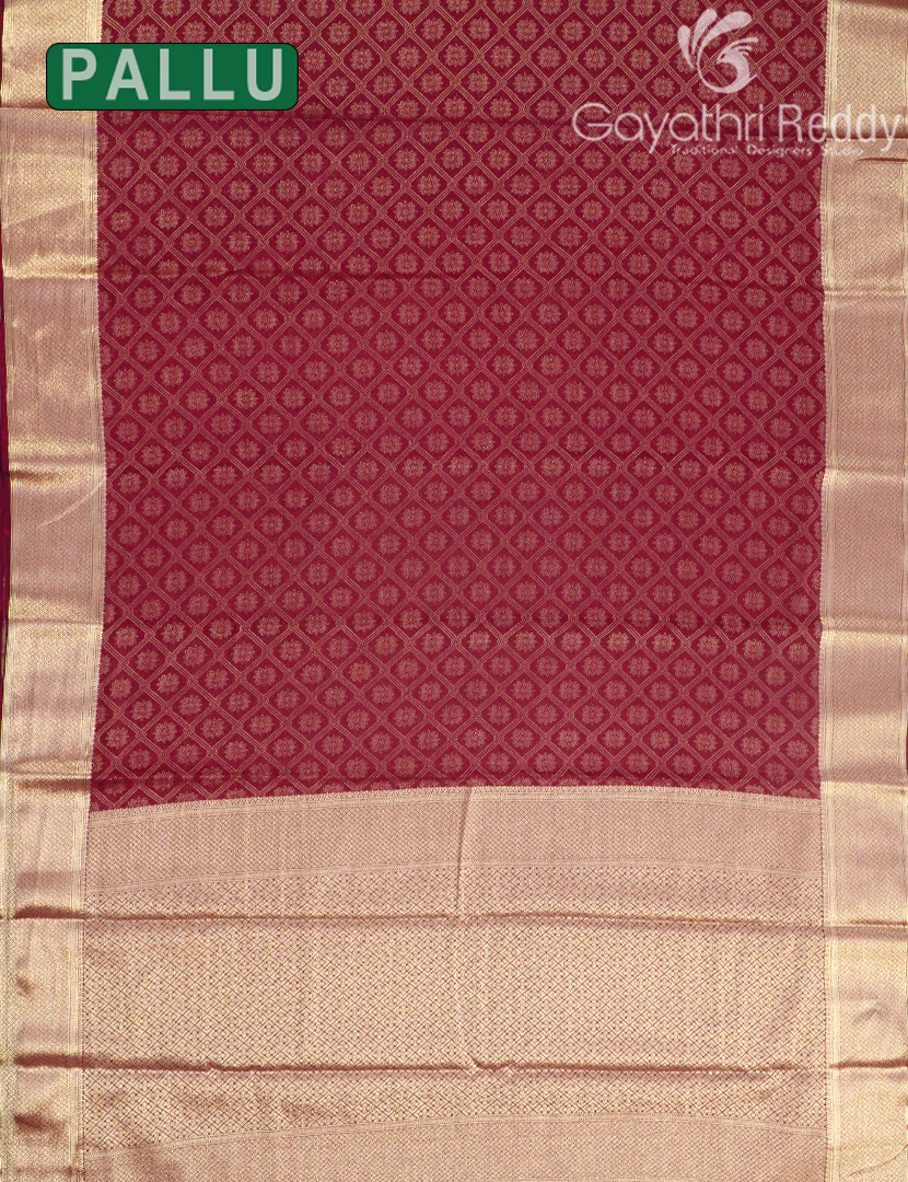 SEMI MYSORE CREPE SAREE-SMC314 - Image 2