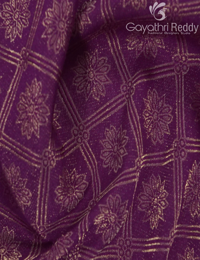 SEMI MYSORE CREPE SAREE-SMC317 - Image 5