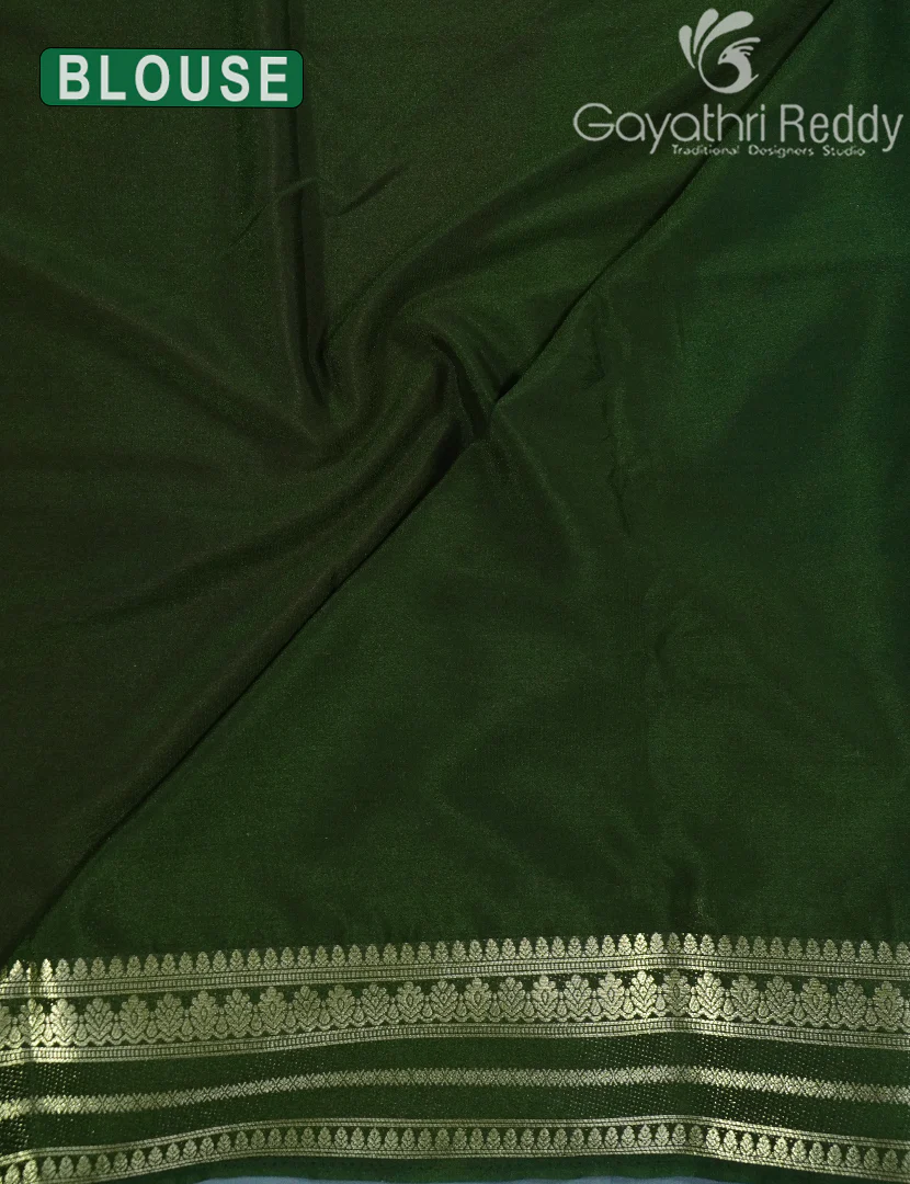 SEMI MYSORE CREPE SAREE-SMC319 - Image 3