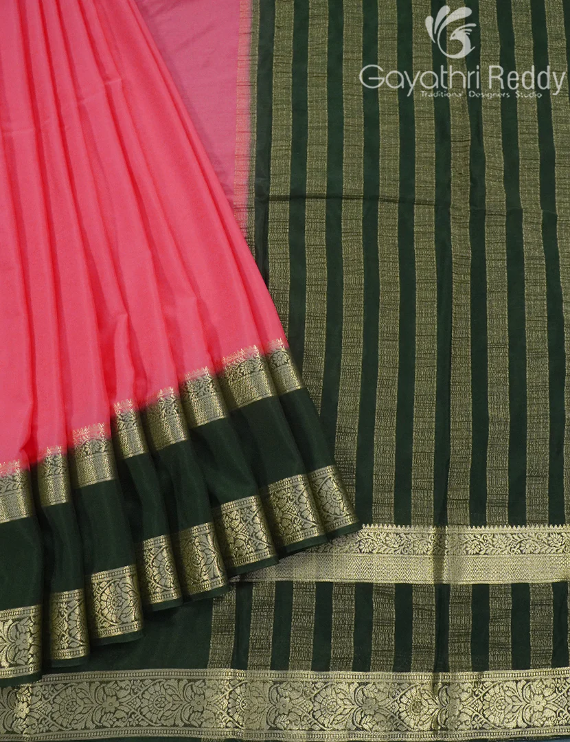 SEMI MYSORE CREPE SAREE-SMC328