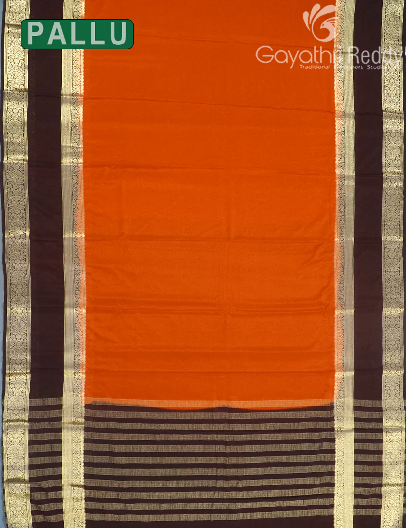 SEMI MYSORE CREPE SAREE-SMC332 - Image 2