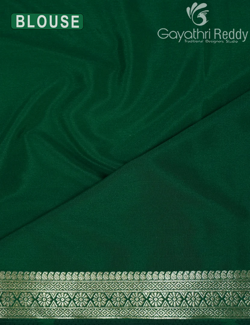 SEMI MYSORE CREPE SAREE-SMC341 - Image 3