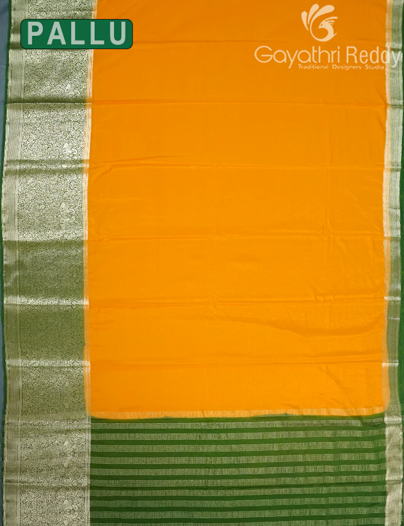SEMI MYSORE CREPE SAREE-SMC345 - Image 2