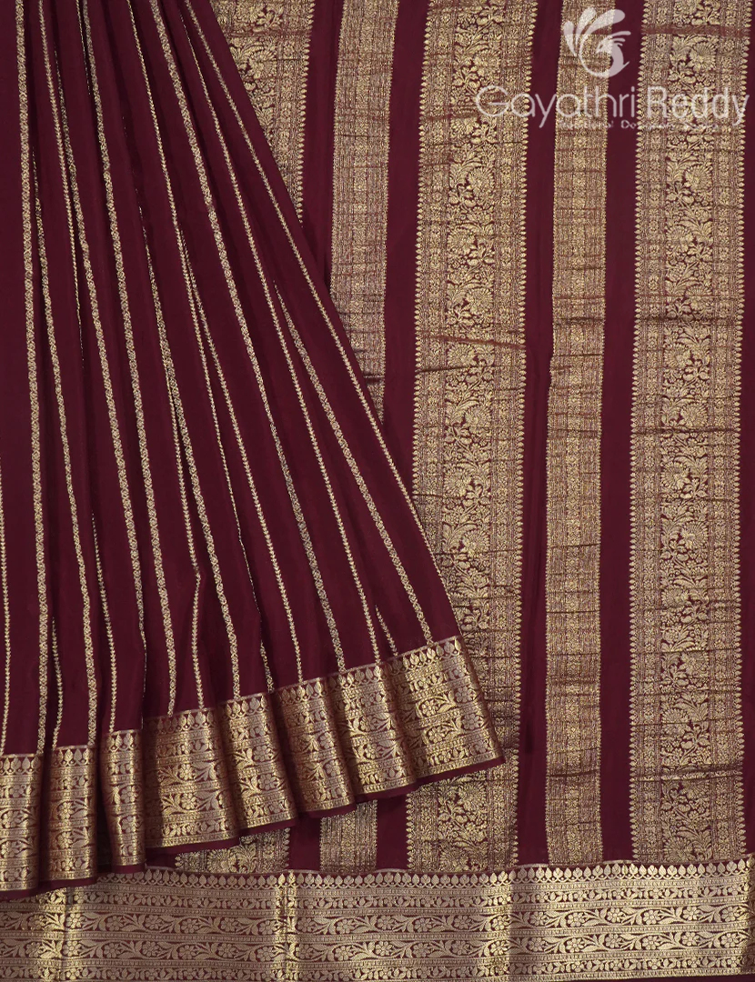 SEMI MYSORE CREPE SAREE-SMC358