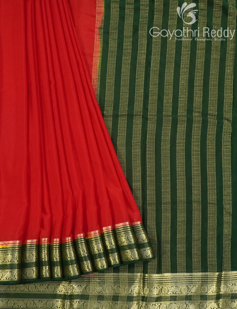 SEMI MYSORE CREPE SAREE-SMC364
