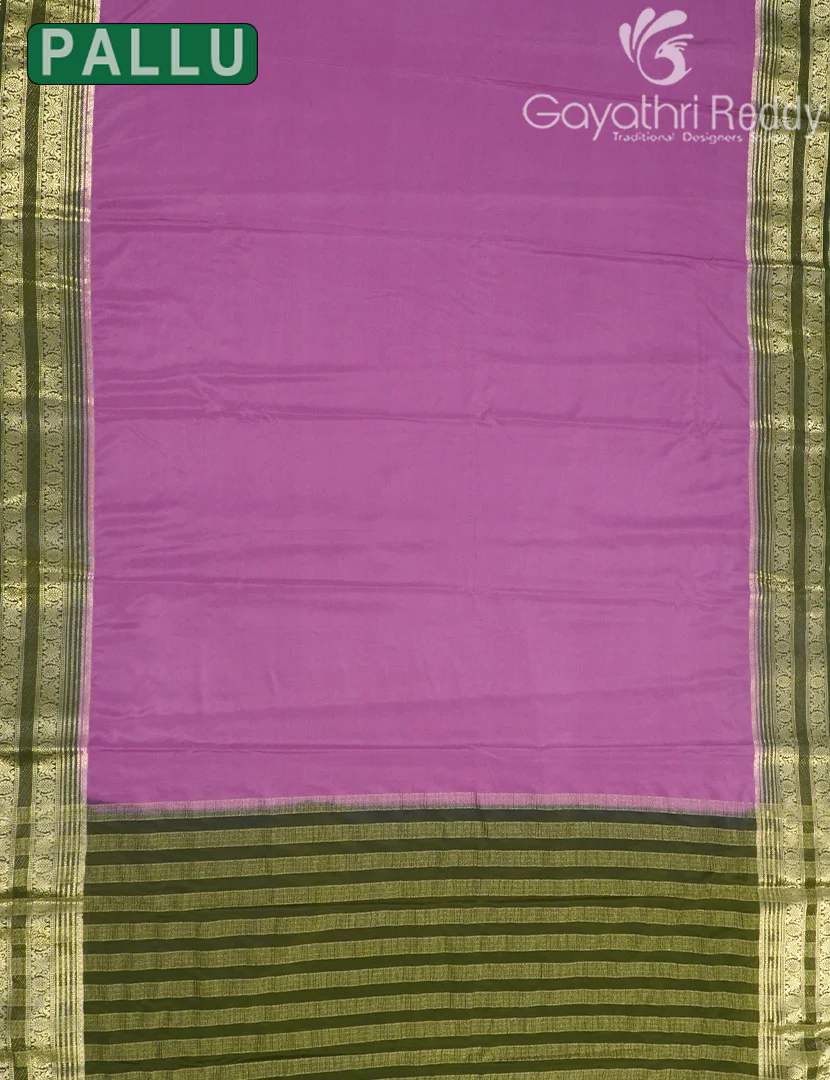 SEMI MYSORE CREPE SAREE-SMC365 - Image 2