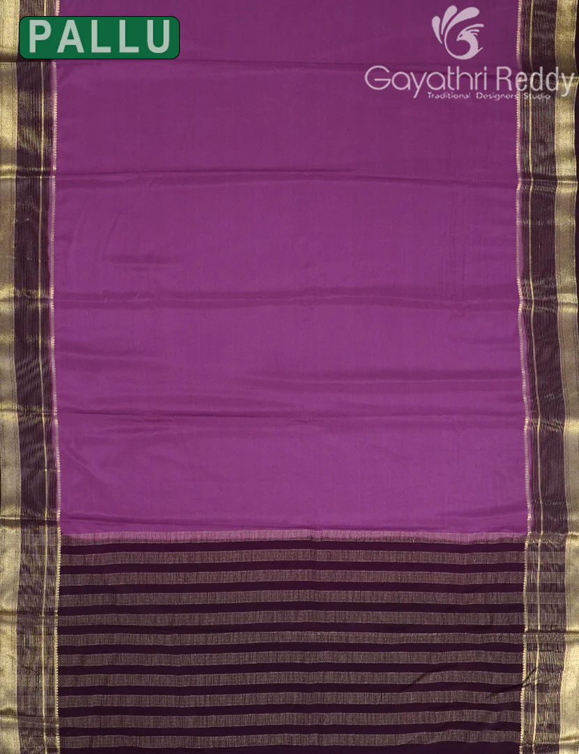 SEMI MYSORE CREPE SAREE-SMC371 - Image 2