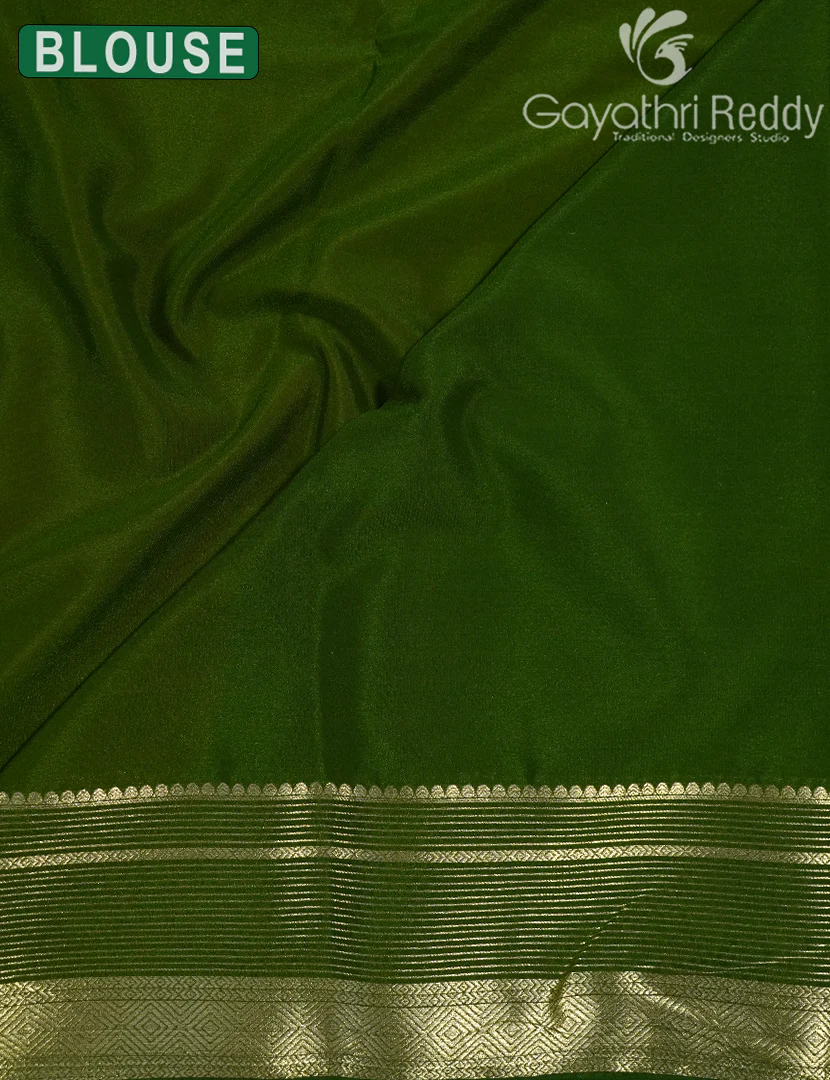 SEMI MYSORE CREPE SAREE-SMC372 - Image 3