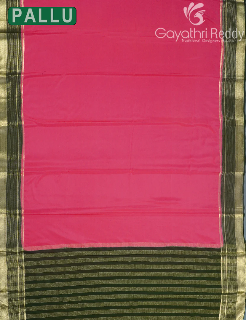 SEMI MYSORE CREPE SAREE-SMC375 - Image 2
