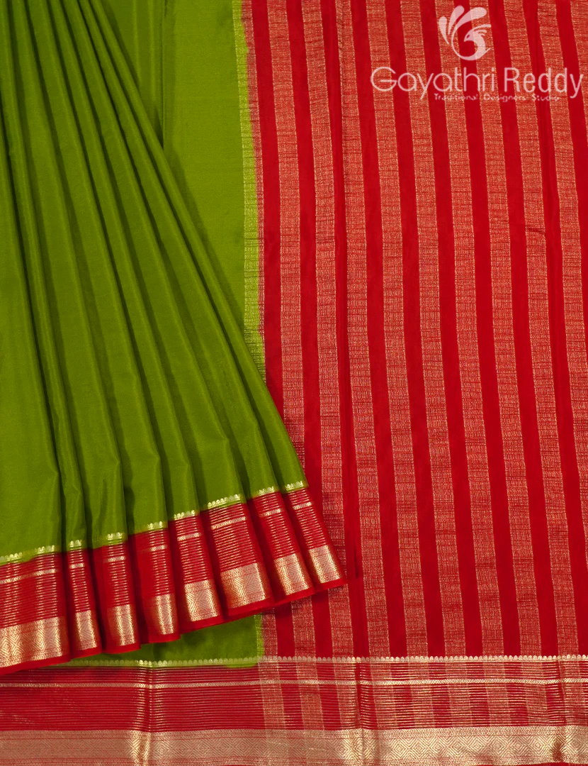 SEMI MYSORE CREPE SAREE-SMC377