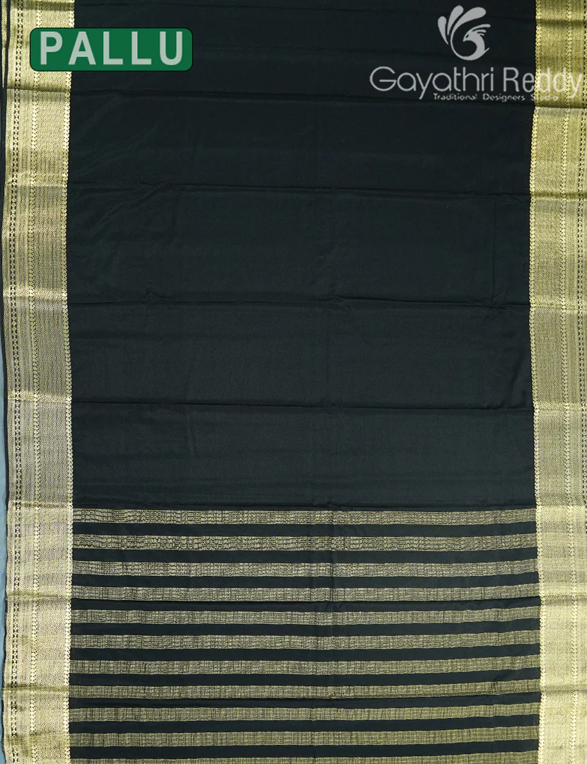 SEMI MYSORE CREPE SAREE-SMC398 - Image 2