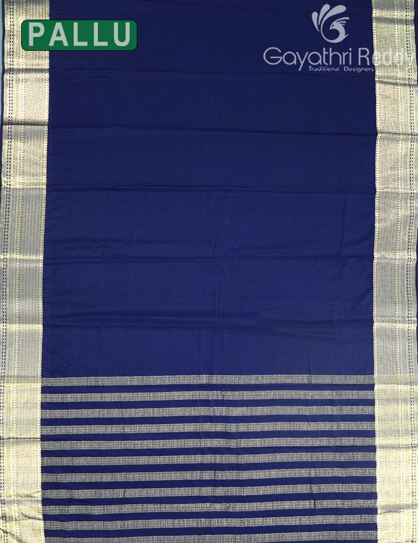 SEMI MYSORE CREPE SAREE-SMC400 - Image 2