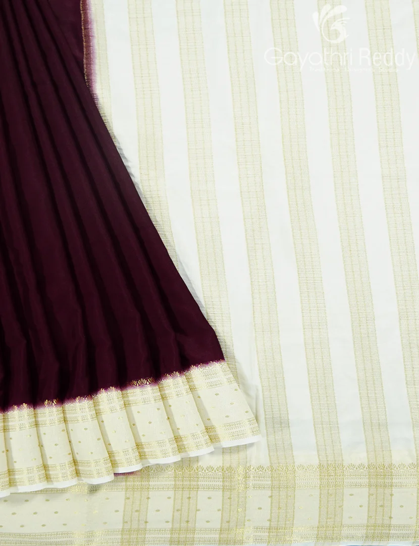 SEMI MYSORE CREPE SAREE-SMC404
