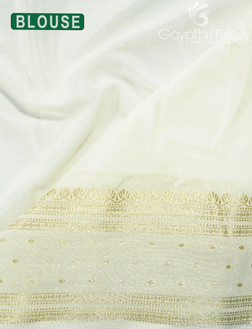SEMI MYSORE CREPE SAREE-SMC404 - Image 3