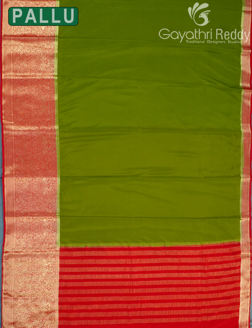 SEMI MYSORE CREPE SAREE-SMC409 - Image 2