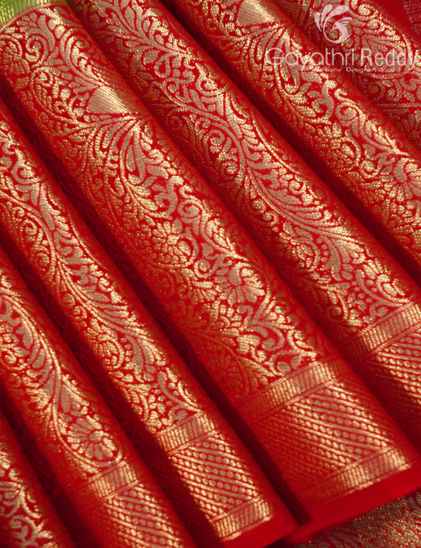 SEMI MYSORE CREPE SAREE-SMC409 - Image 4