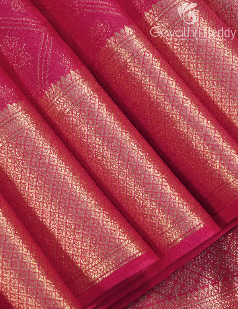 SEMI MYSORE CREPE SAREE-SMC410 - Image 4