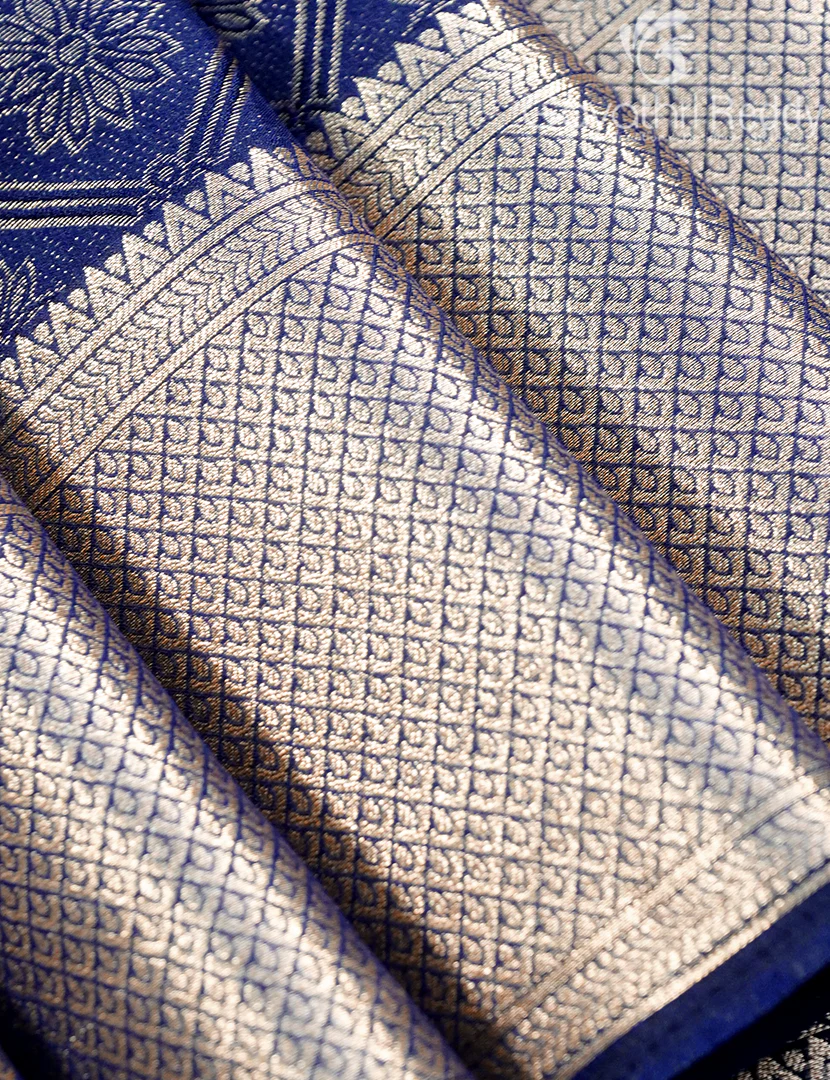 SEMI MYSORE CREPE SAREE-SMC411 - Image 4
