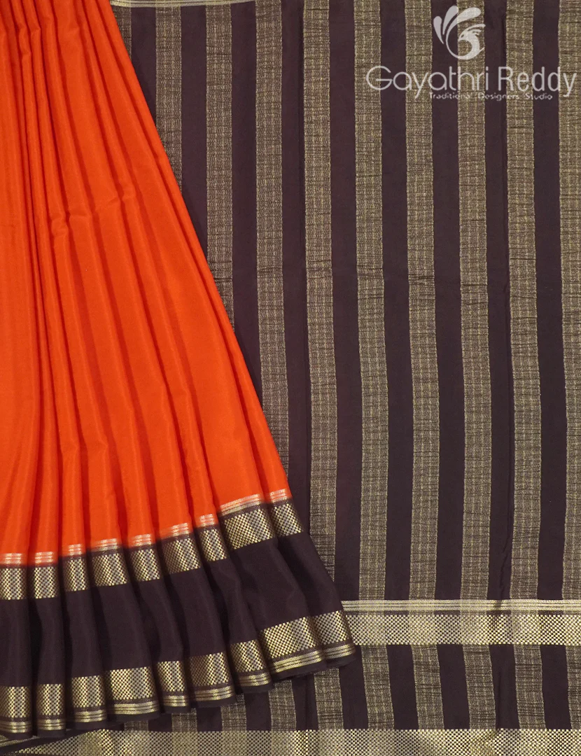 SEMI MYSORE CREPE SAREE-SMC353