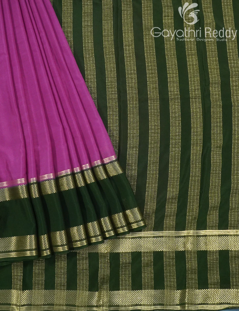 SEMI MYSORE CREPE SAREE-SMC356