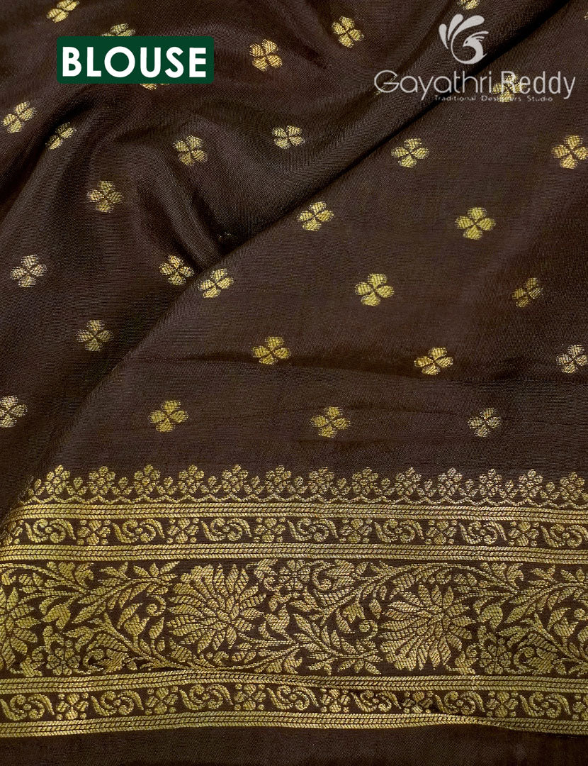 SEMI MYSORE SILK-SMSS195 - Image 4