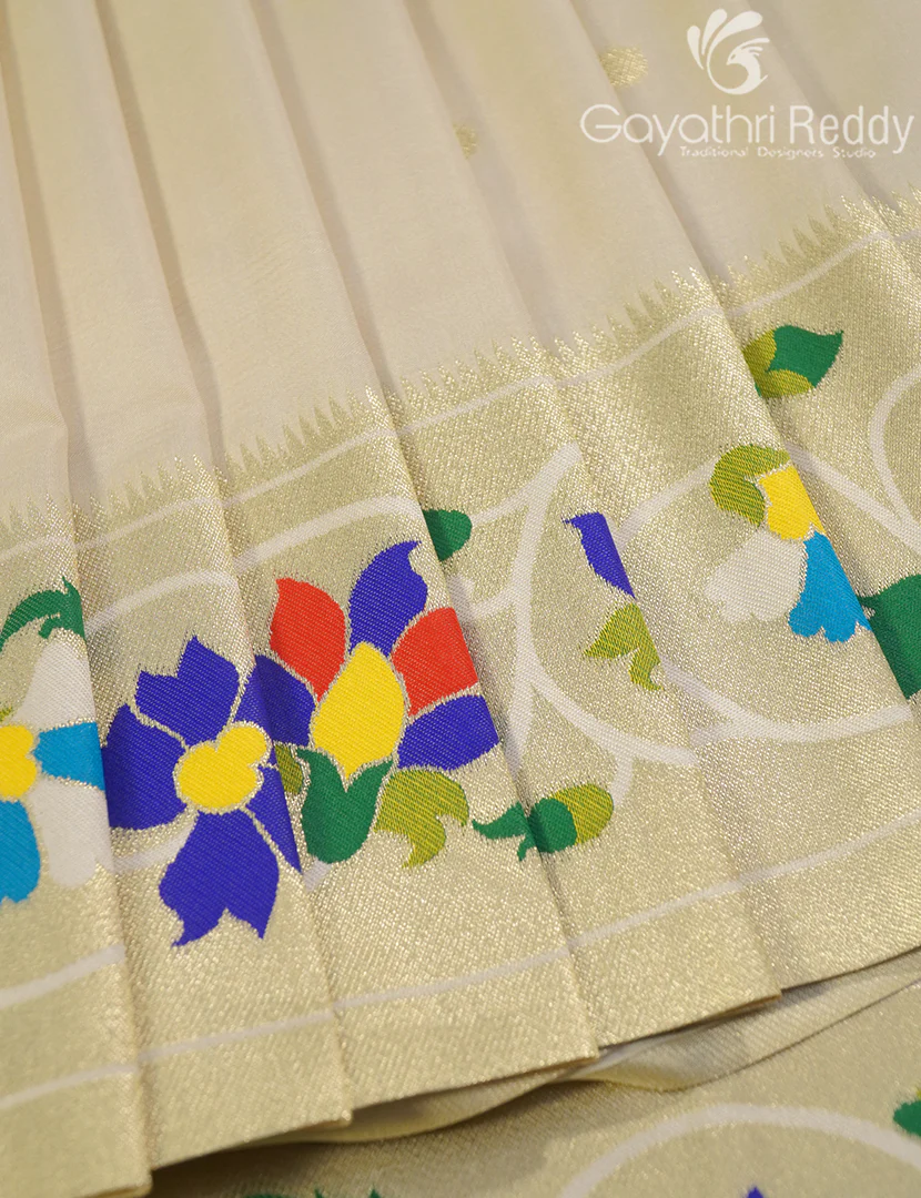 SEMI PAITHANI SAREE-SPS101 - Image 4