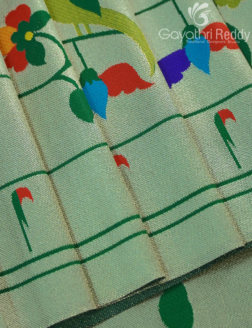 SEMI PAITHANI SAREE-SPS18 - Image 4